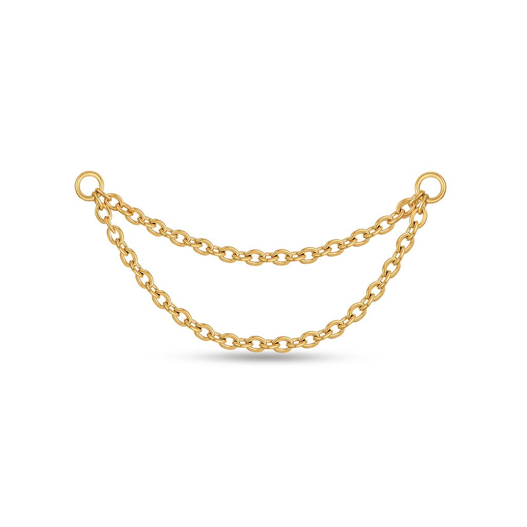 Titanium Double Chain Earring Connector - SkinKandy | Body Jewellery & Piercing Online Australia