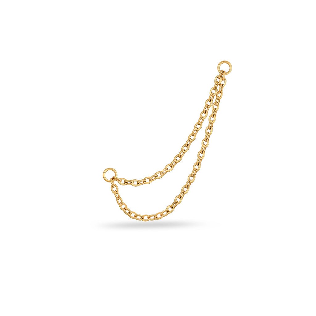 Titanium Double Chain Earring Connector - SkinKandy | Body Jewellery & Piercing Online Australia