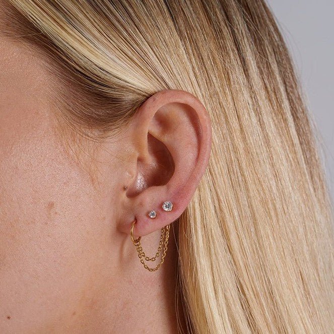 Titanium Double Chain Connector - SkinKandy | Body Jewellery & Piercing Online Australia