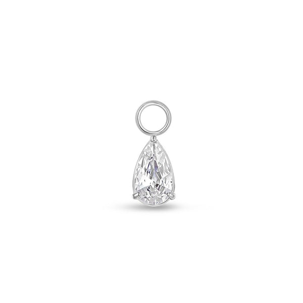 Teardrop Cubic Zirconia Charm