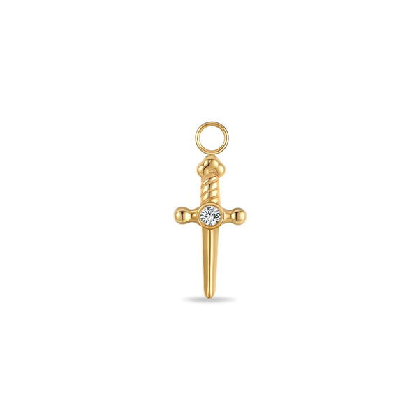 Sword Cubic Zirconia Charm