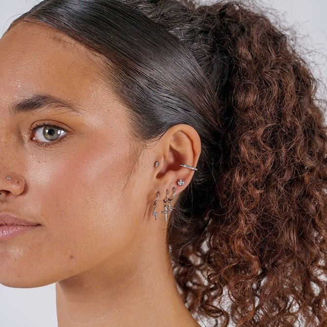 Titanium Guiding Star Cubic Zirconia Charm - SkinKandy | Body Jewellery & Piercing Online Australia