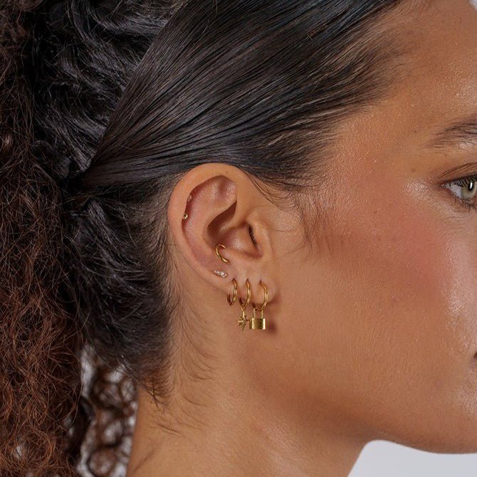 Titanium Guiding Star Cubic Zirconia Charm - SkinKandy | Body Jewellery & Piercing Online Australia