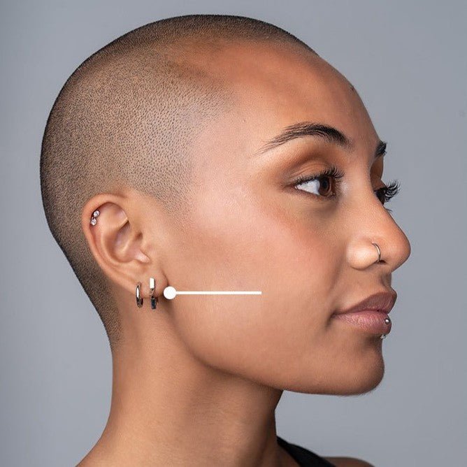 Surgical Steel Square Edge Star Hoop Earrings - SkinKandy | Body Jewellery & Piercing Online Australia