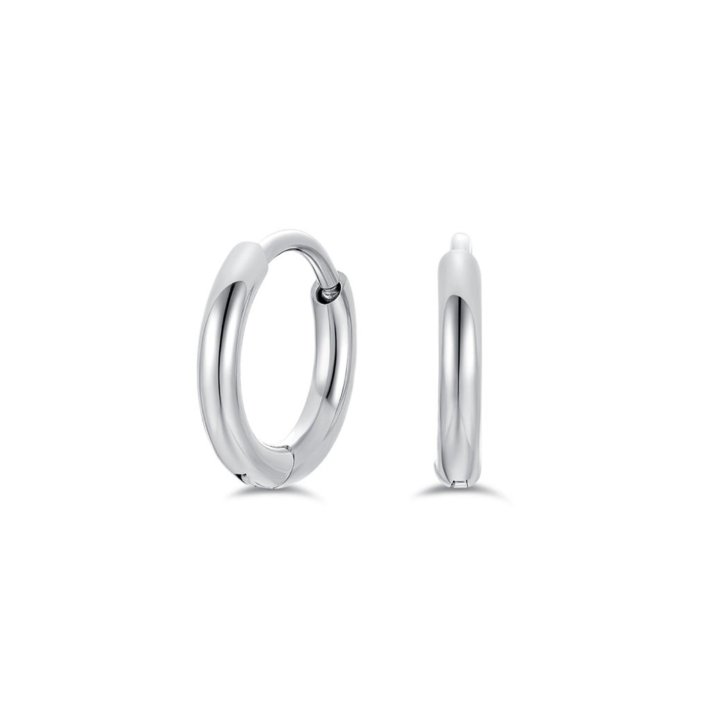 Titanium Classic Slim Hoop Earrings - SkinKandy | Body Jewellery & Piercing Online Australia