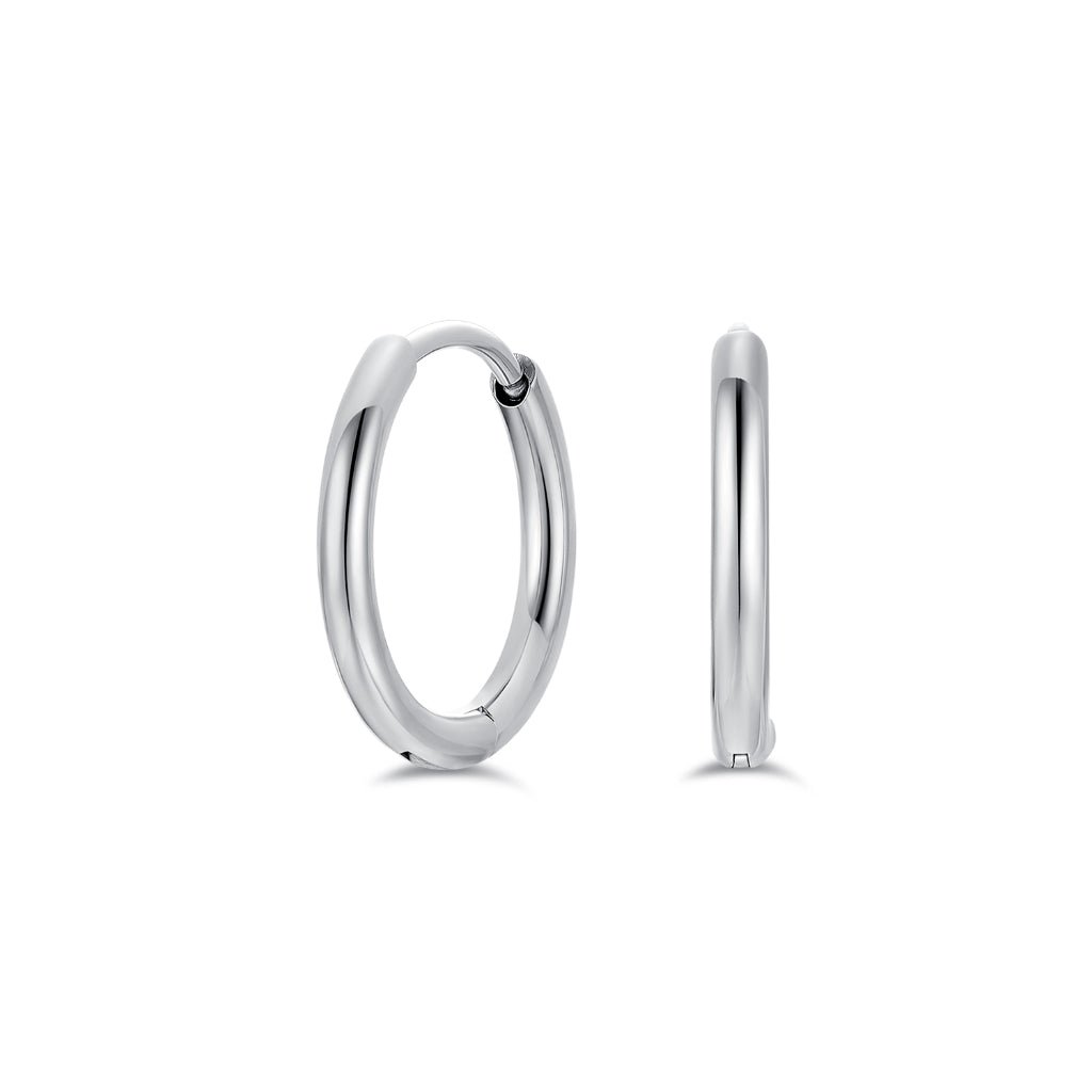 Titanium Classic Slim Hoop Earrings - SkinKandy | Body Jewellery & Piercing Online Australia