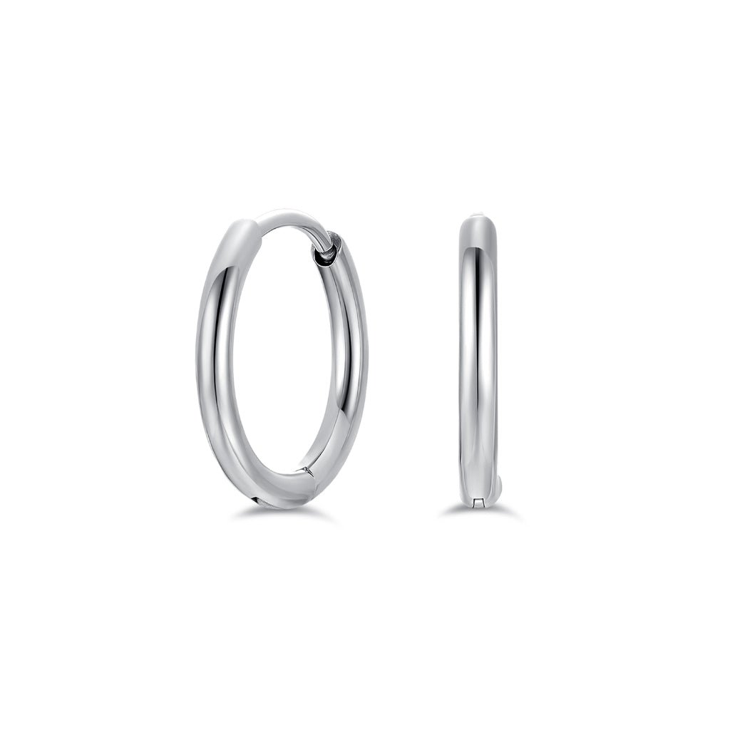 Titanium Classic Slim Hoop Earrings - SkinKandy | Body Jewellery & Piercing Online Australia