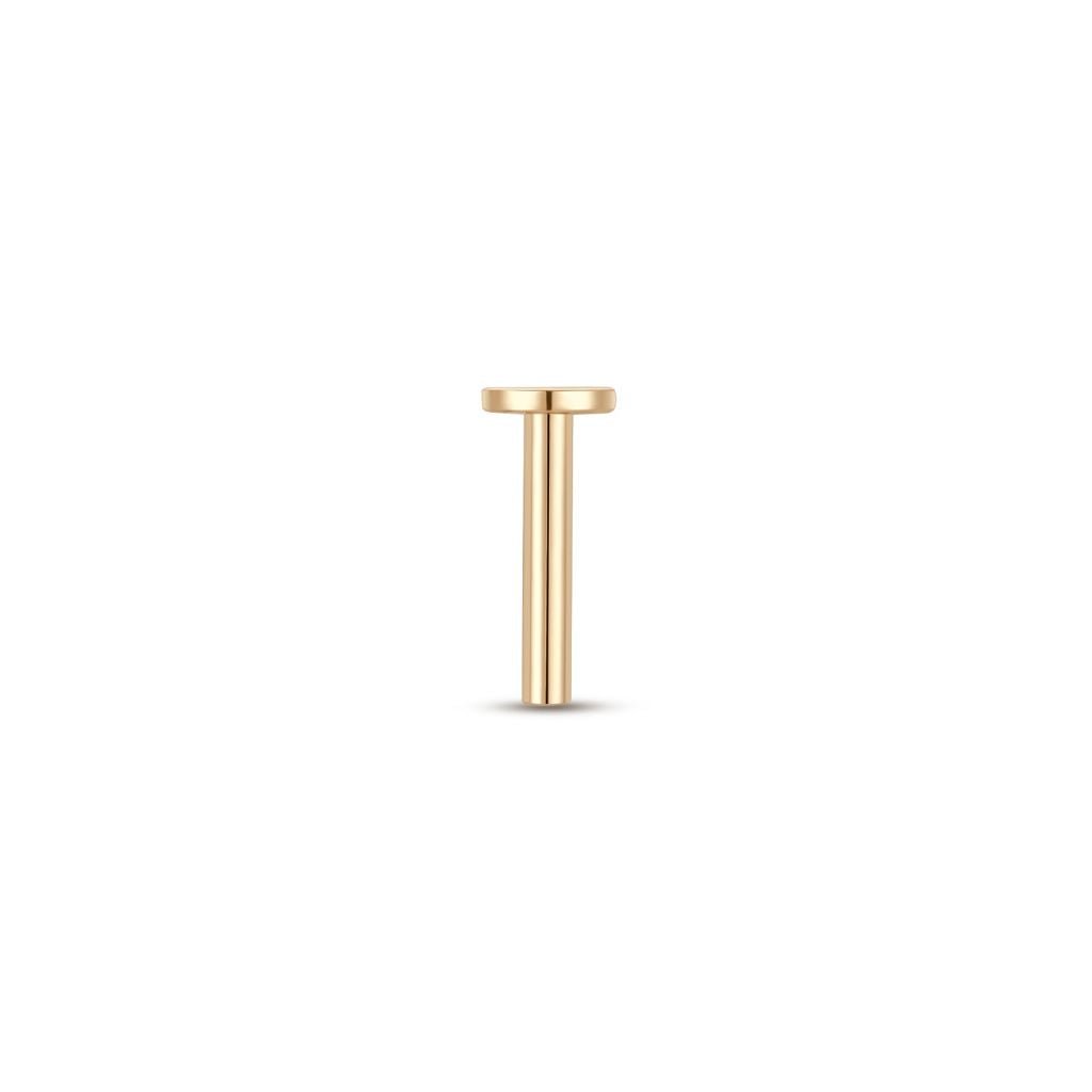 14K Solid Gold Guided Internally Threaded Post - SkinKandy | Body Jewellery & Piercing Online Australia