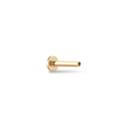 14K Solid Gold Guided Internally Threaded Post - SkinKandy | Body Jewellery & Piercing Online Australia