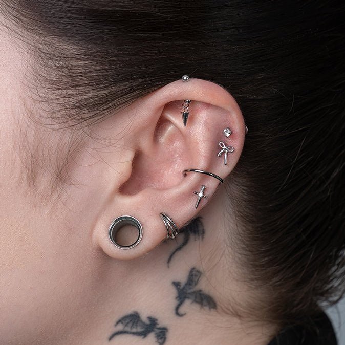 316L Stainless Steel Bow Flatback - SkinKandy | Body Jewellery & Piercing Online Australia