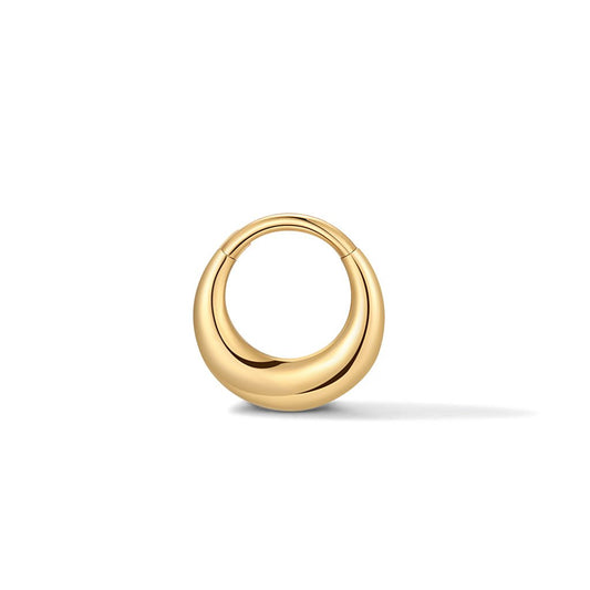 Titanium Flattened Disc Segment Ring - SkinKandy | Body Jewellery & Piercing Online Australia