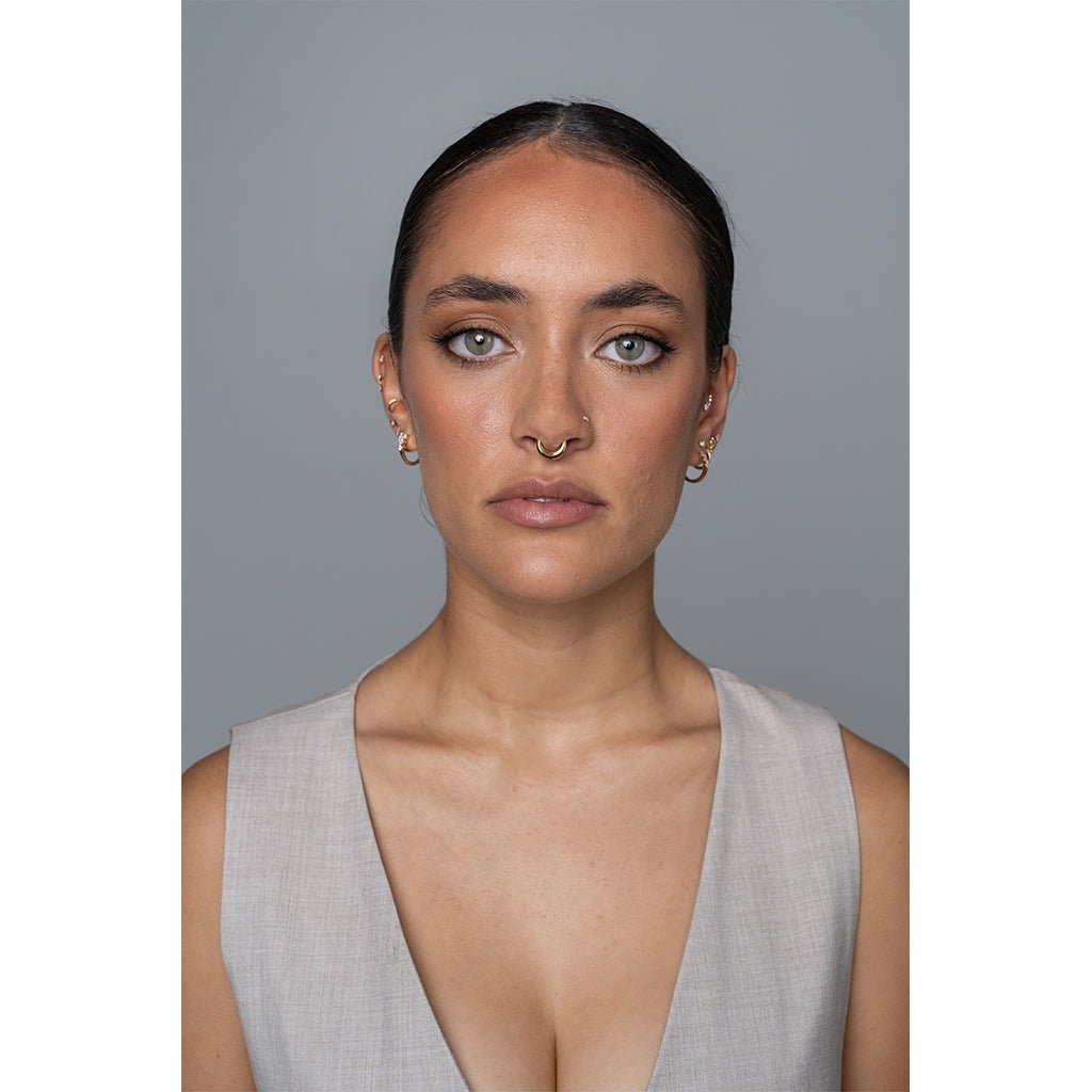 Titanium Flattened Disc Segment Ring - SkinKandy | Body Jewellery & Piercing Online Australia