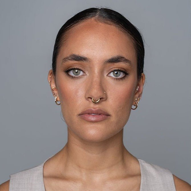 Titanium Flattened Disc Segment Ring - SkinKandy | Body Jewellery & Piercing Online Australia