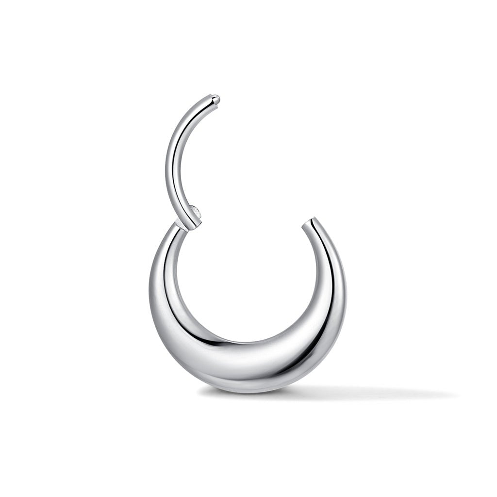 Titanium Flattened Disc Segment Ring - SkinKandy | Body Jewellery & Piercing Online Australia