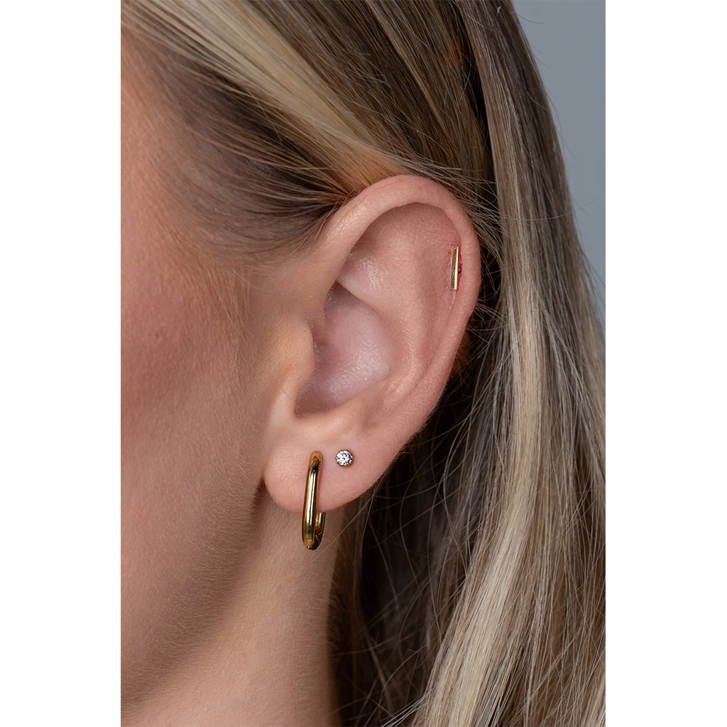 Titanium Flatback Straight Bar 6mm - SkinKandy | Body Jewellery & Piercing Online Australia