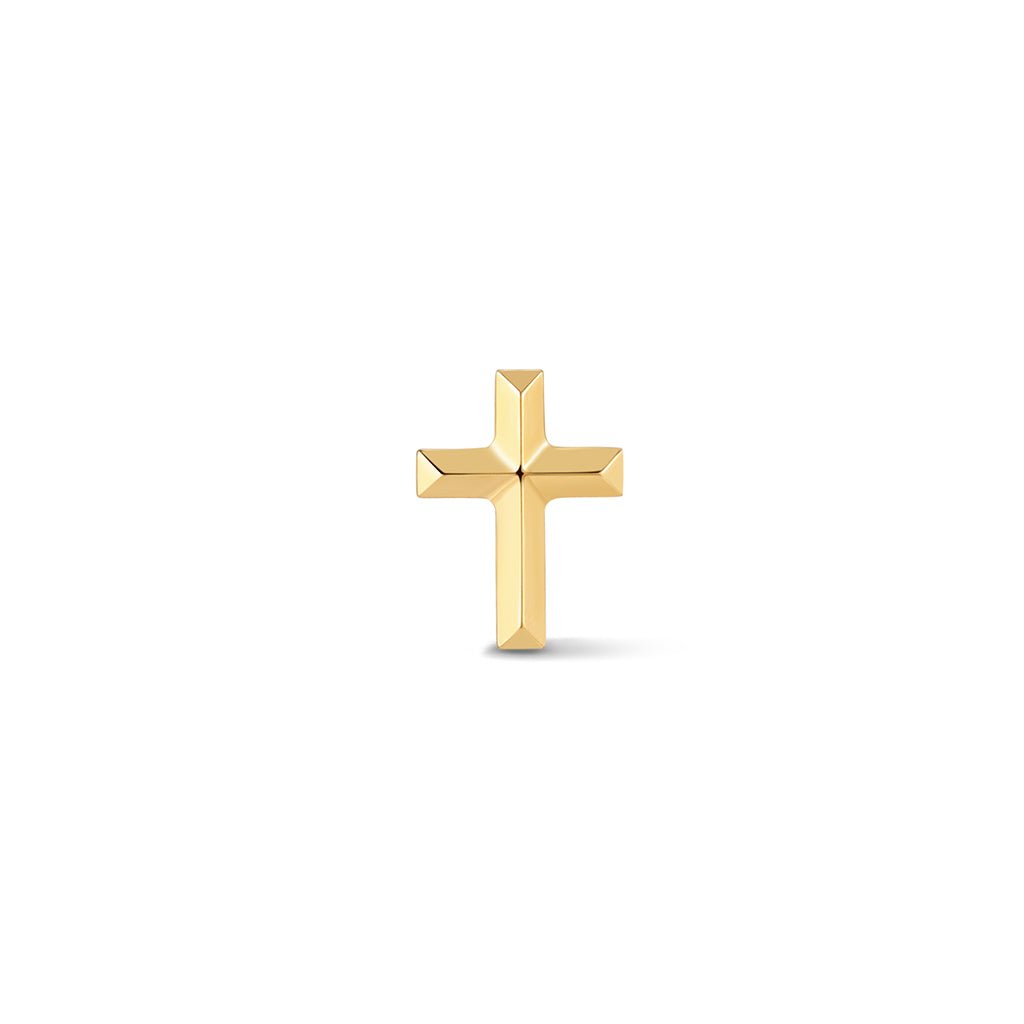 316L Stainless Steel Detailed Cross Flatback - SkinKandy | Body Jewellery & Piercing Online Australia