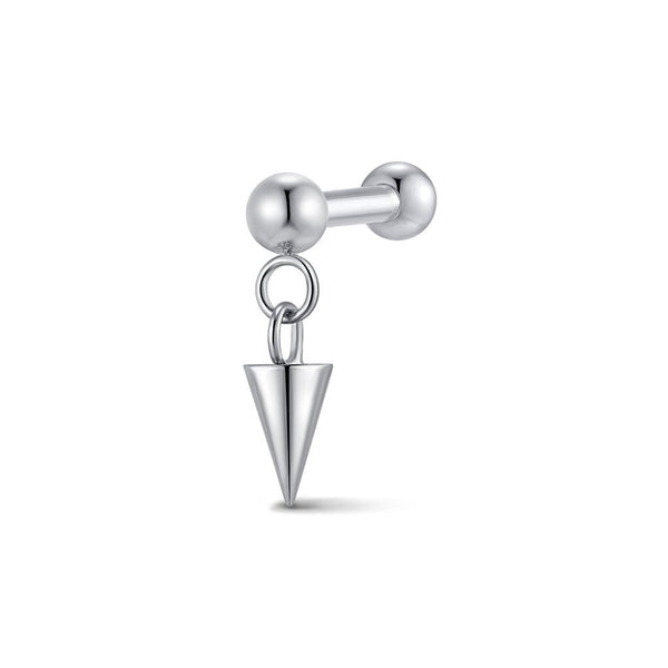 316L Stainless Steel Spear Dangle Internally Threaded Ballback