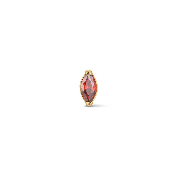 Titanium Flatback Blood Marquis Cubic Zirconia