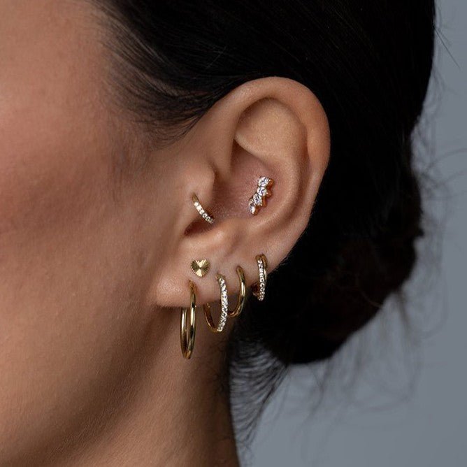 Titanium 4 Fan Marquis Cubic Zirconia Flatback - SkinKandy | Body Jewellery & Piercing Online Australia