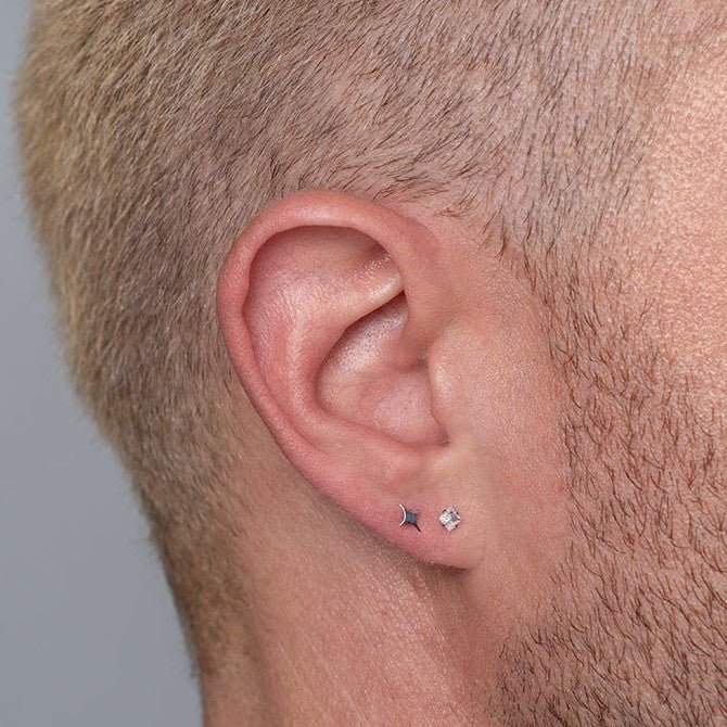 316L Stainless Steel Y2K Star Flatback - SkinKandy | Body Jewellery & Piercing Online Australia