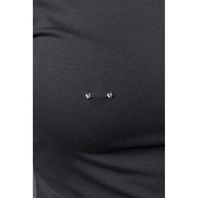 316L Stainless Steel Ribald Heart Nipple Bar with Cubic Zirconia - SkinKandy | Body Jewellery & Piercing Online Australia
