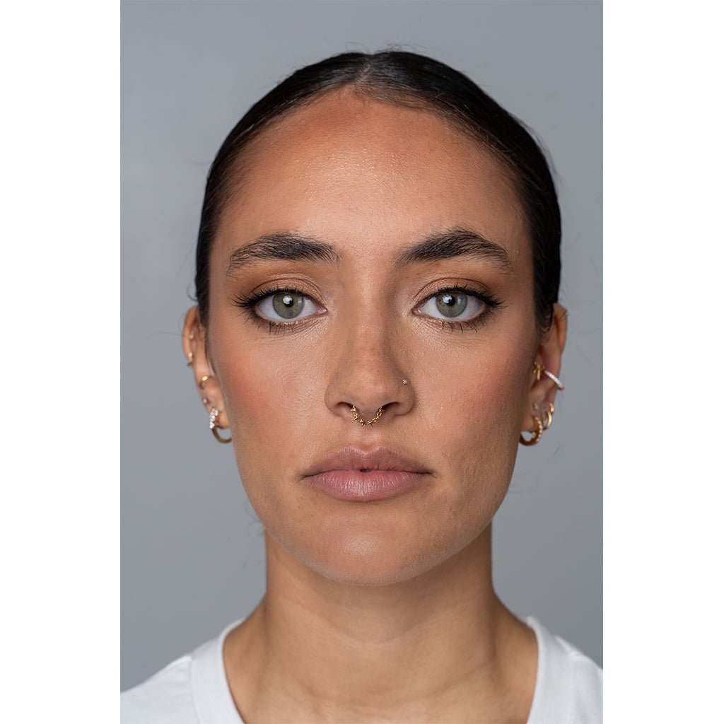 316L Stainless Steel Spiked Cable Segment Ring - SkinKandy | Body Jewellery & Piercing Online Australia