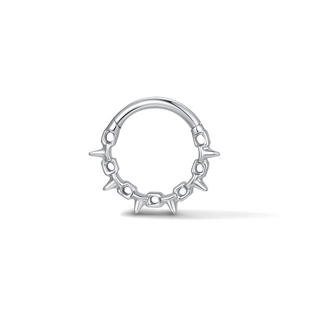 316L Stainless Steel Spiked Cable Segment Ring - SkinKandy | Body Jewellery & Piercing Online Australia