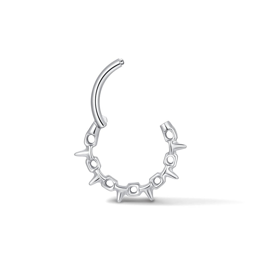 316L Stainless Steel Spiked Cable Segment Ring - SkinKandy | Body Jewellery & Piercing Online Australia