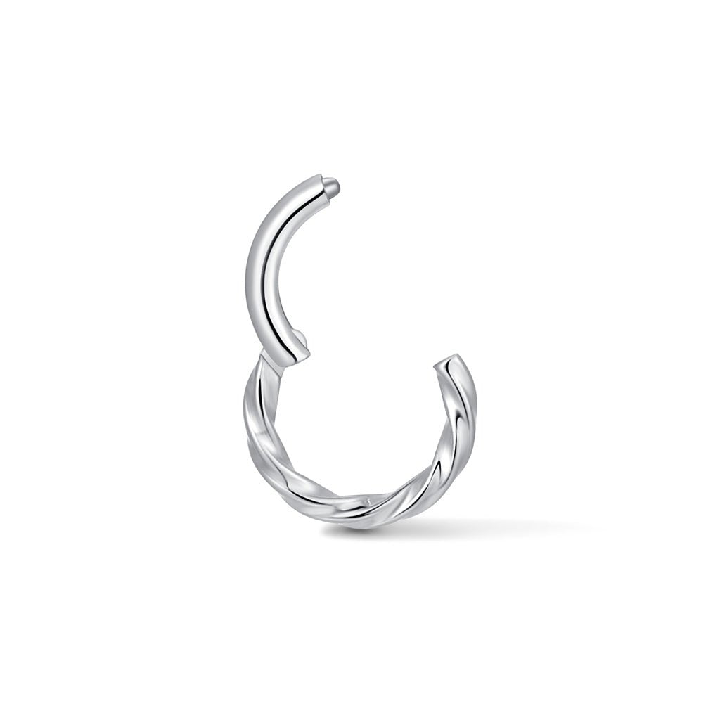 Titanium Twisted Cord Segment Ring - SkinKandy | Body Jewellery & Piercing Online Australia