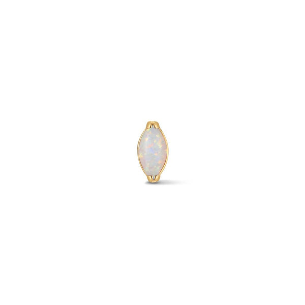 Titanium Internally Threaded Marquis Opalescent Flatback