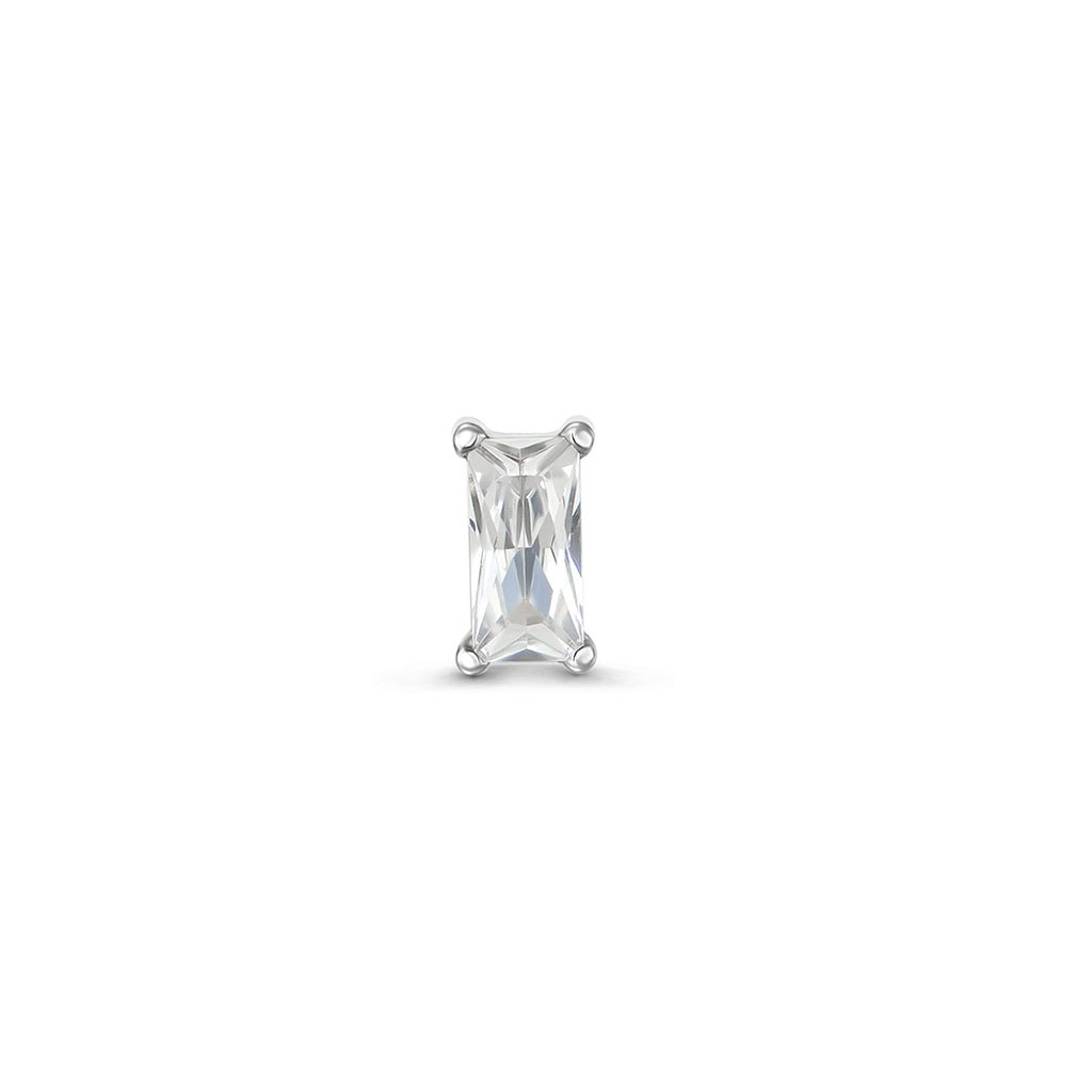 Titanium Threadless Rectangle Top Piercing