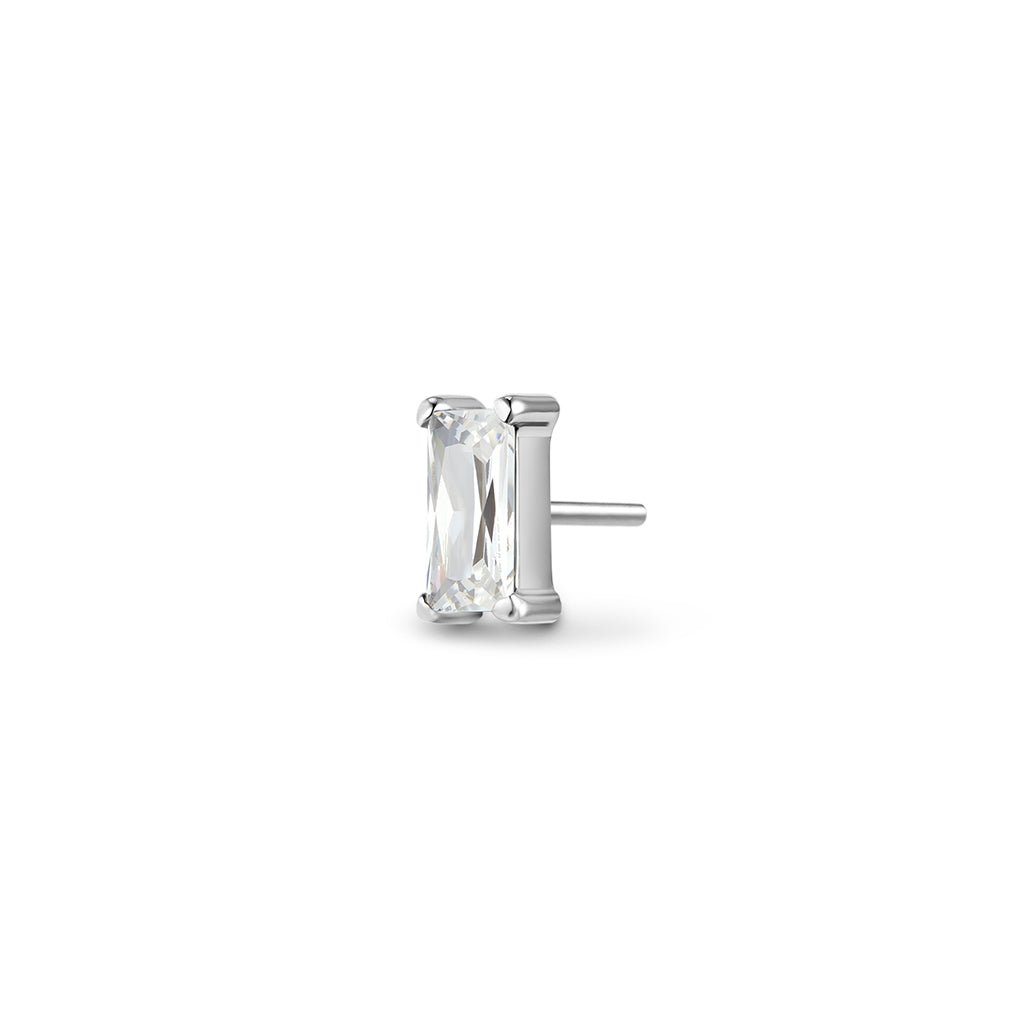 Titanium Threadless Rectangle Top Piercing