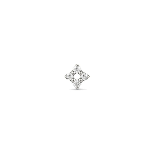 Titanium Threadless 4 Point Star Cubic Zirconia Top Piercing - SkinKandy | Body Jewellery & Piercing Online Australia