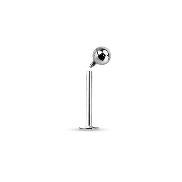 Implant Grade Titanium Internally Threaded Flatback Piercing