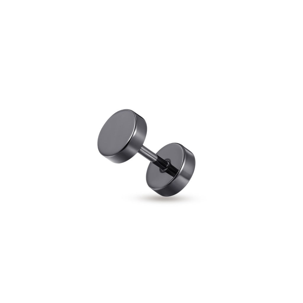 316L Stainless Steel Internally Threaded Fake Plug Earring