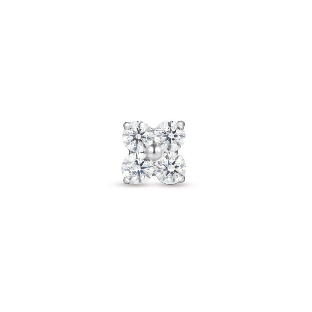 Titanium Internally Threaded Flower Cubic Zirconia Flashback - SkinKandy | Body Jewellery & Piercing Online Australia