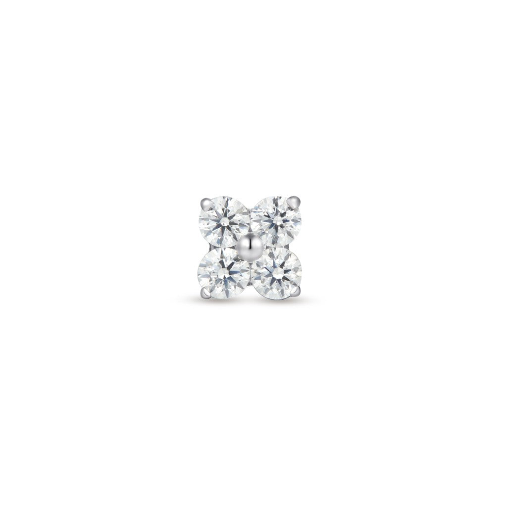 Titanium Internally Threaded Flower Cubic Zirconia Flashback