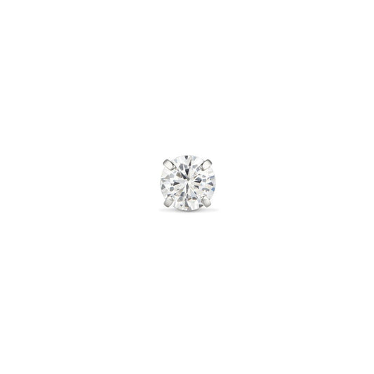 Titanium Guided Internally Threaded Round Cubic Zirconia Top Piercing - SkinKandy | Body Jewellery & Piercing Online Australia
