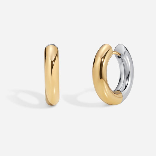 316L Surgical Steel Mix Metal Hoop Earrings - SkinKandy | Body Jewellery & Piercing Online Australia