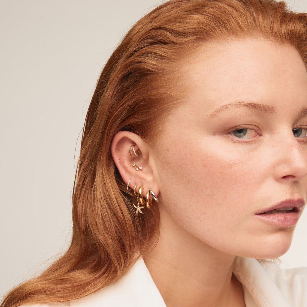 Titanium Internally Threaded Cubic Zirconia Cherry Flatback - SkinKandy | Body Jewellery & Piercing Online Australia