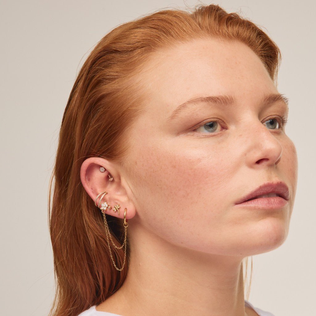 Titanium Internally Threaded Cubic Zirconia Dragonfly Flatback - SkinKandy | Body Jewellery & Piercing Online Australia