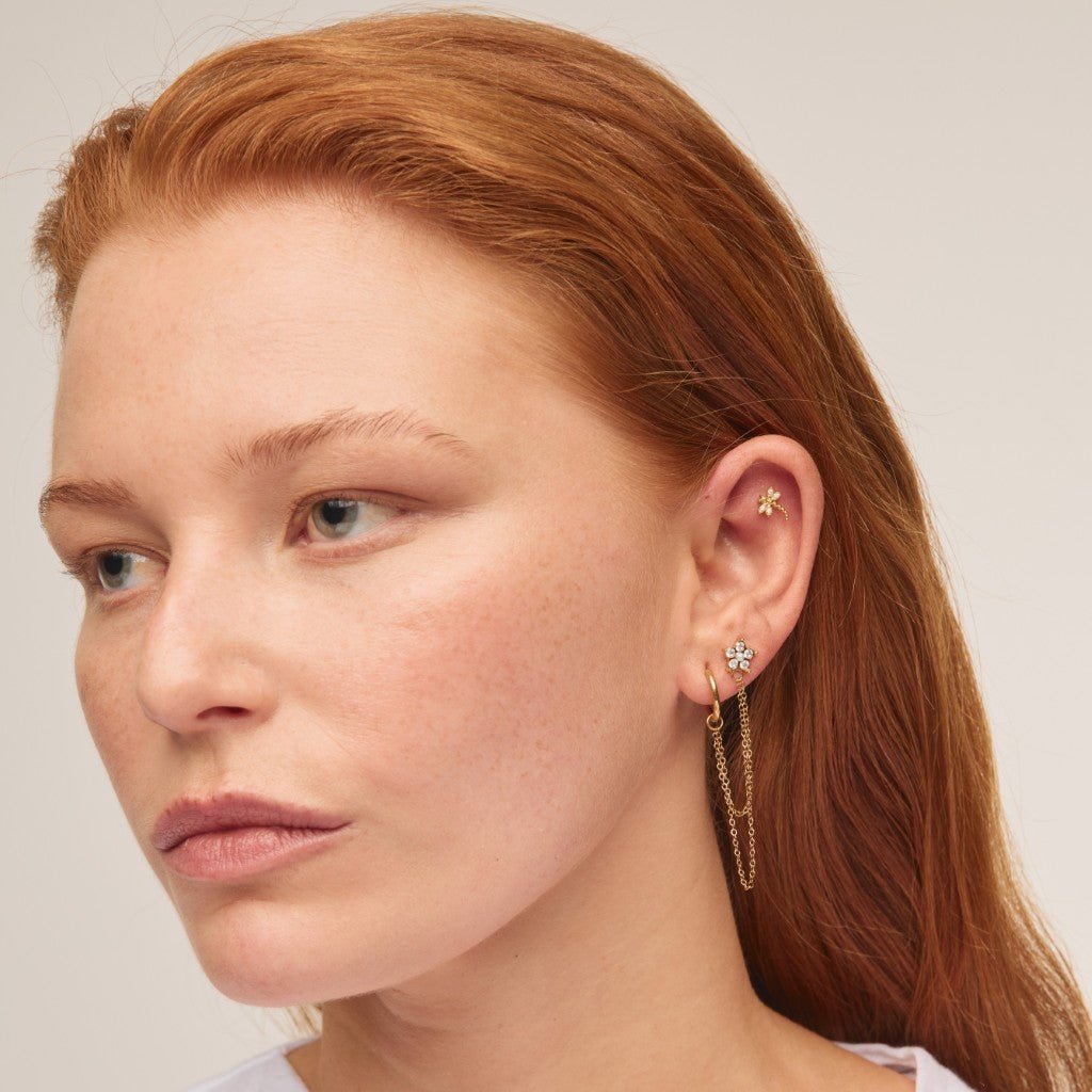 Titanium Internally Threaded Cubic Zirconia Dragonfly Flatback - SkinKandy | Body Jewellery & Piercing Online Australia