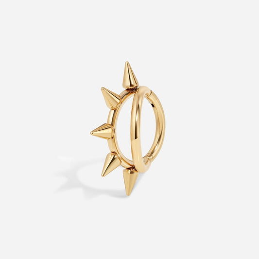 Titanium Double Spike Segment Ring - SkinKandy | Body Jewellery & Piercing Online Australia