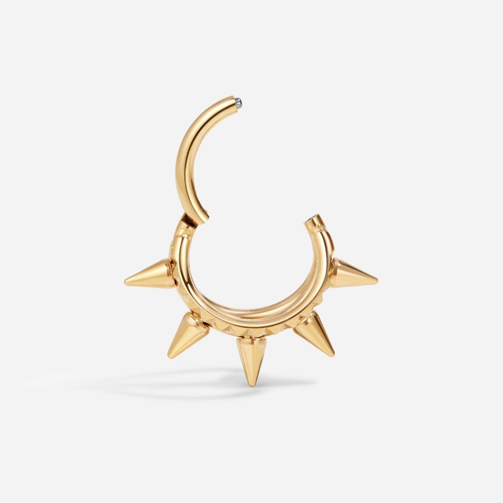 Titanium Triple Alternative Segment Ring - Gold - SkinKandy | Body Jewellery & Piercing