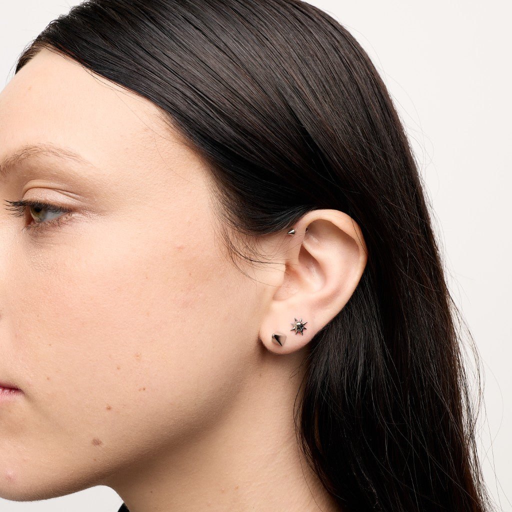 Titanium Internally Threaded Spike Flatback - SkinKandy | Body Jewellery & Piercing Online Australia