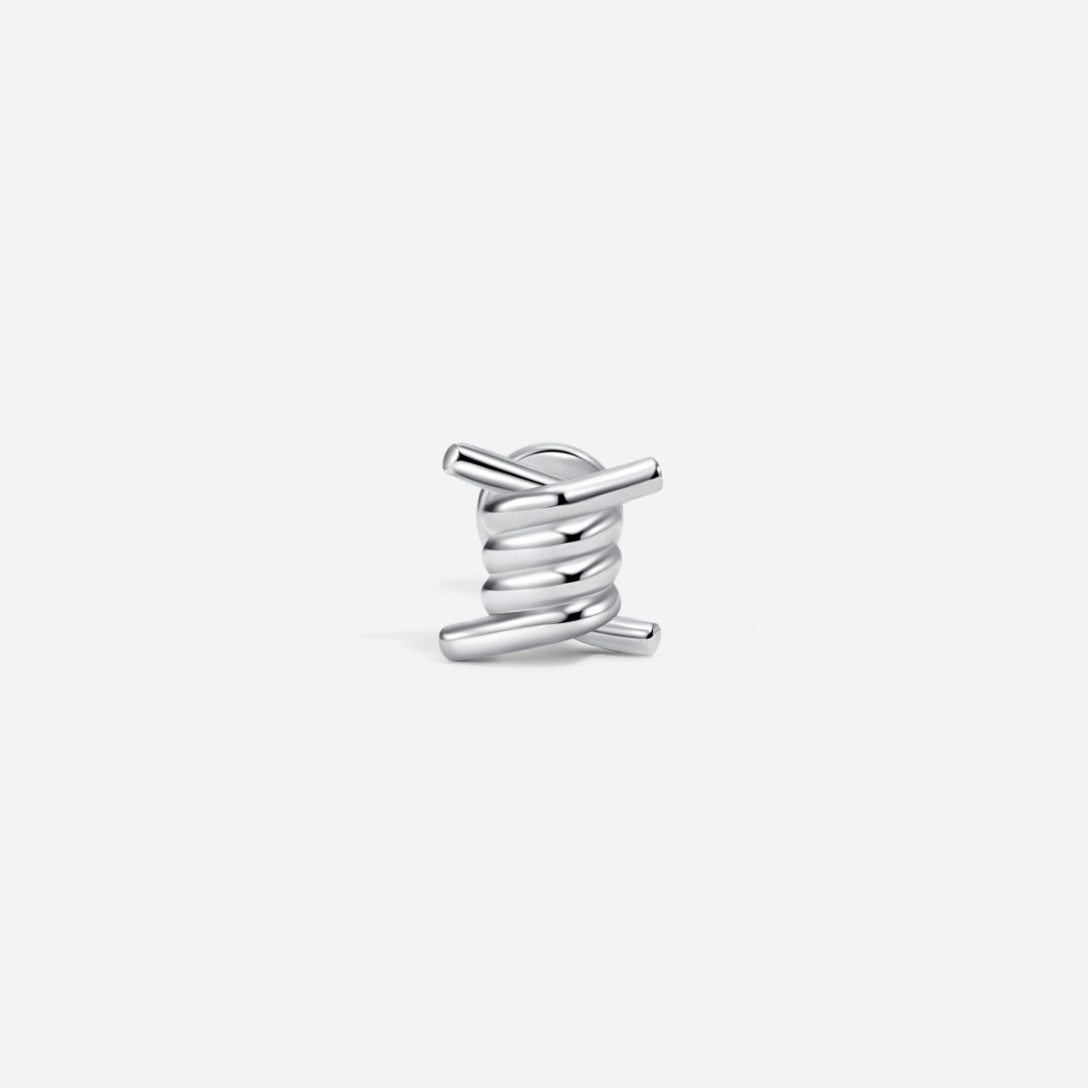 316L Surgical Steel Internally Threaded Barbed Wire Flatback - SkinKandy | Body Jewellery & Piercing Online Australia