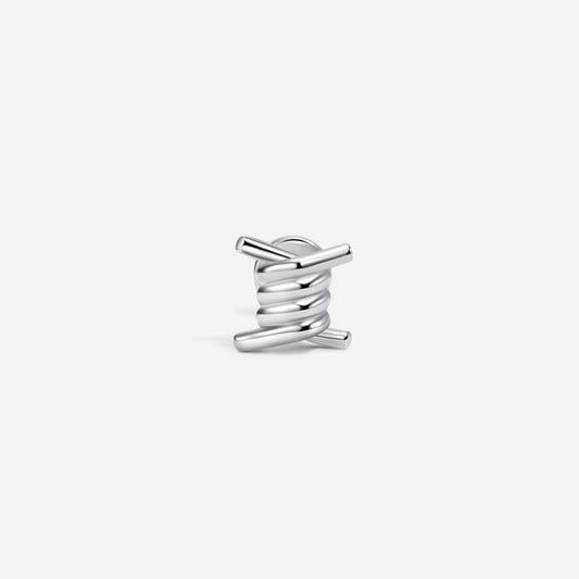 316L Surgical Steel Internally Threaded Barbed Wire Flatback - SkinKandy | Body Jewellery & Piercing Online Australia