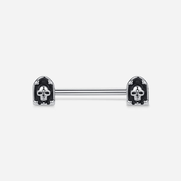 Titanium Threadless Coffin Nipple Barbell