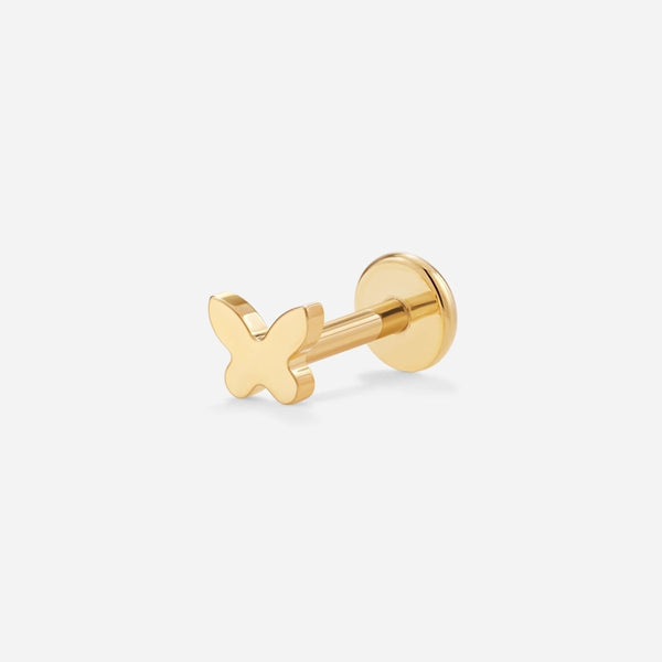 Titanium Internally Threaded Butterfly Nose Flatback