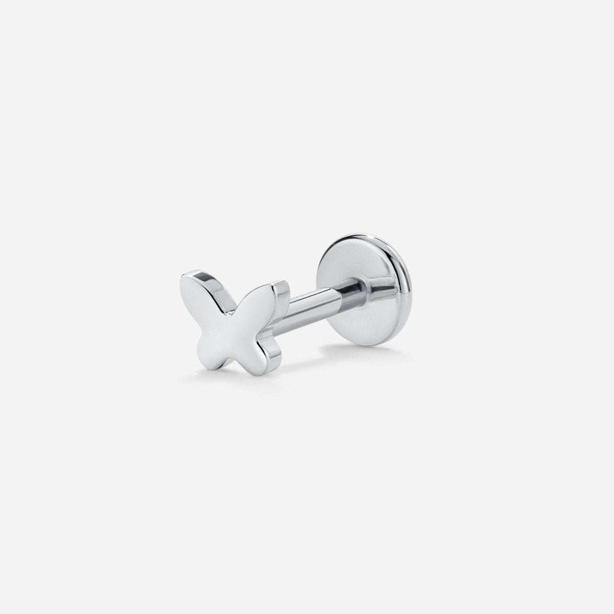 Titanium Internally Threaded Butterfly Nose Flatback - SkinKandy | Body Jewellery & Piercing Online Australia